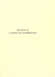 Cover of: Design in landscape gardening by Ralph Rodney Root