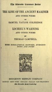 Cover of: The rime of the ancient mariner, and other poems. by Samuel Taylor Coleridge