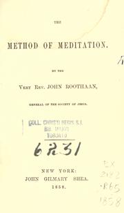 Cover of: The method of meditation