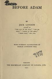 Cover of: Before Adam. by Jack London