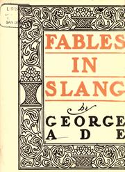 Fables in slang by George Ade