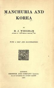 Cover of: Manchuria and Korea