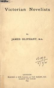 Cover of: Victorian novelists. by Oliphant, James.