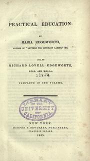 Cover of: Practical education by Maria Edgeworth