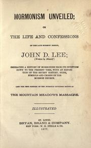 Mormonism unveiled by John Doyle Lee