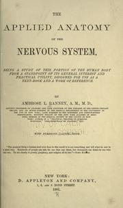 The applied anatomy of the nervous system by Ambrose L. Ranney