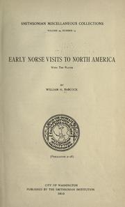Cover of: Early Norse visits to North America: with ten plates