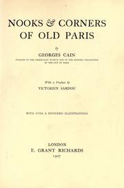 Cover of: Nooks & corners of old Paris