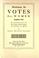 Cover of: Meditations on votes for women