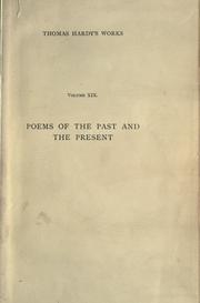 Cover of: Poems of the past and present.