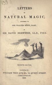 Cover of: Letters on natural magic, addressed to Sir Walter Scott.