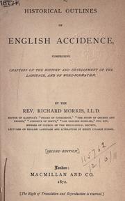 Cover of: Historical outlines of English accidence, comprising chapters on the history and development of the language, and on word formation.