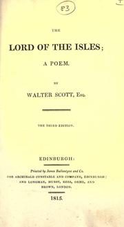 Cover of: The Lord of the Isles by Sir Walter Scott