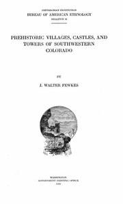 Cover of: Prehistoric villages, castles, and towers of southwestern Colorado