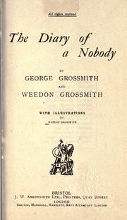 Cover of: The diary of a nobody [by] George Grossmith and Weedon Grossmith.