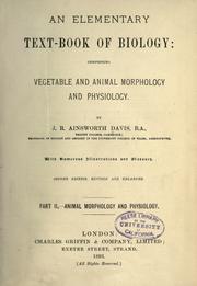 Cover of: An elementary text-book of biology, comprising vegetable and animal morphology and physiology