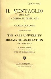 Cover of: Il ventaglio: (the fan) a comedy in three acts