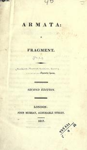 Cover of: Armata: a fragment.