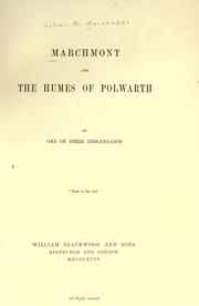 Cover of: Marchmont and the Humes of Polwarth by Julian Margaret Maitland Warrender