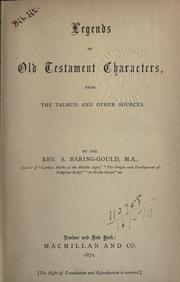 Cover of: Legends of Old Testament characters