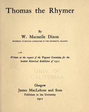 Cover of: Thomas the Rhymer