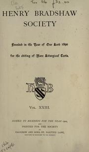 Cover of: Customary of the Benedictine monasteries of Saint Augustine, Canterbury, and Saint Peter, Westminster by edited by Edward Maunde Thompson.
