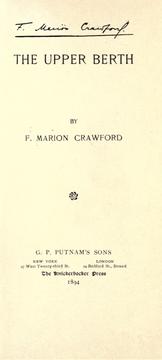 Cover of: The upper berth. by Francis Marion Crawford