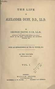Cover of: The life of Alexander Duff by George Smith