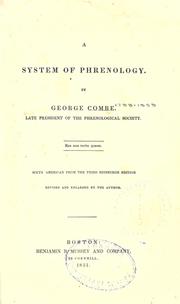 Cover of: A system of phrenology