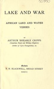 Cover of: Lake and war: African land and water verses