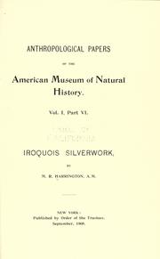 Iroquois silverwork by Harrington, M. R.