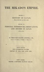 Cover of: The Mikado's empire ... by William Elliot Griffis