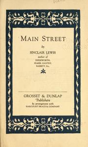 Cover of: Main Street: the story of Carol Kennicott