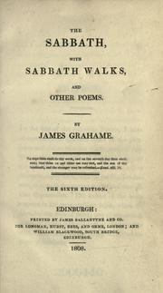 Cover of: Sabbath: with Sabbath Walks, and other poems.
