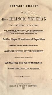 Cover of: Complete history of the 46th Illinois Veteran Volunteer Infantry by 