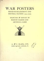 Cover of: War posters by Martin Hardie