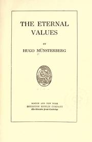 Cover of: Hugo Münsterberg