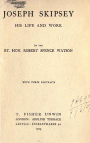 Cover of: Joseph Skipsey, his life and work.