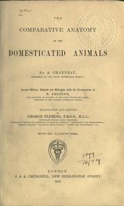 Cover of: Comparative anatomy of the domesticated animals
