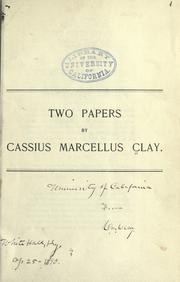 Cover of: Two papers