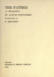 Cover of: The father by August Strindberg