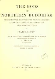 Cover of: The gods of northern Buddhism by Alice Getty