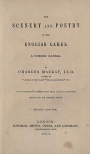 Cover of: The scenery and poetry of the English lakes.: A summer ramble.