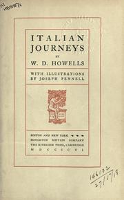 Cover of: Italian journeys by William Dean Howells