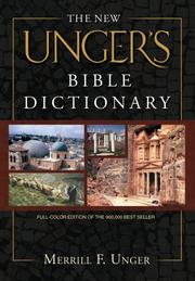Cover of: The New Unger's Bible Dictionary