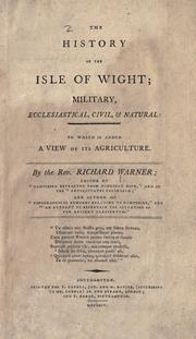 Cover of: The history of the Isle of Wight