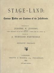 Cover of: Stage-land
