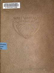 Cover of: Grashalme by Walt Whitman