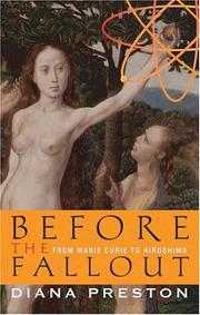 Cover of: Before the Fall-Out: From Marie Curie to Hiroshima