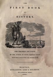 Cover of: The first book of history: for children and youth